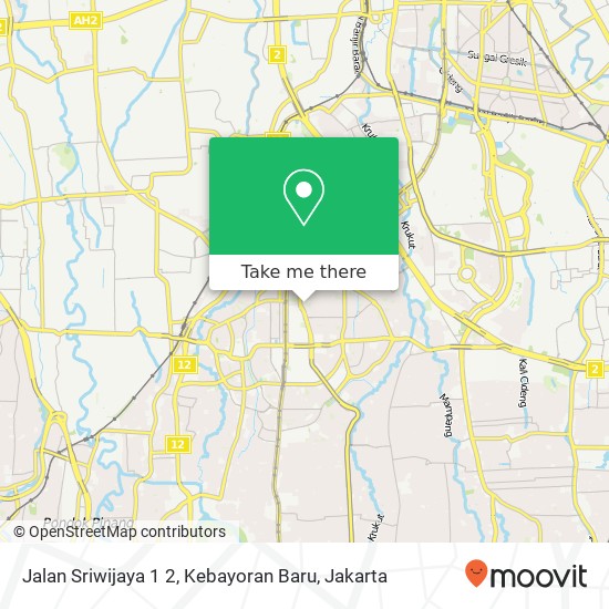 Jalan Sriwijaya 1 2, Kebayoran Baru map