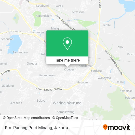Rm. Padang Putri Minang map