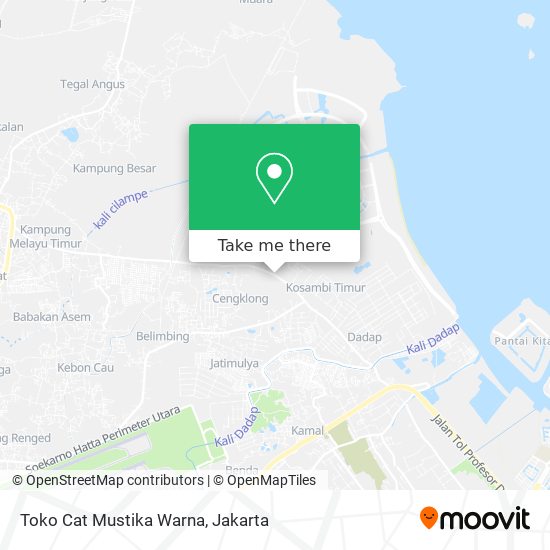 Toko Cat Mustika Warna map