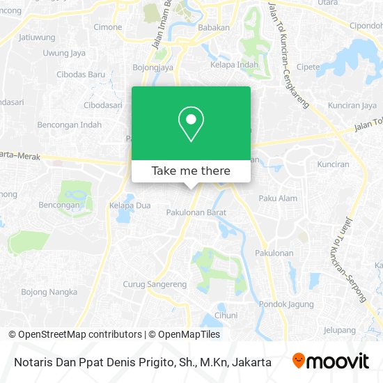 Notaris Dan Ppat Denis Prigito, Sh., M.Kn map