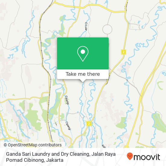 Ganda Sari Laundry and Dry Cleaning, Jalan Raya Pomad Cibinong map