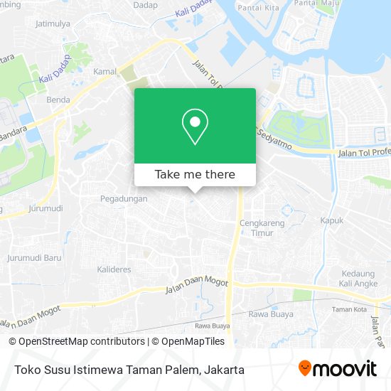 Toko Susu Istimewa Taman Palem map