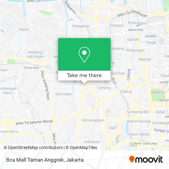 Bca Mall Taman Anggrek map