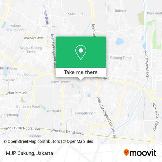 MJP Cakung map