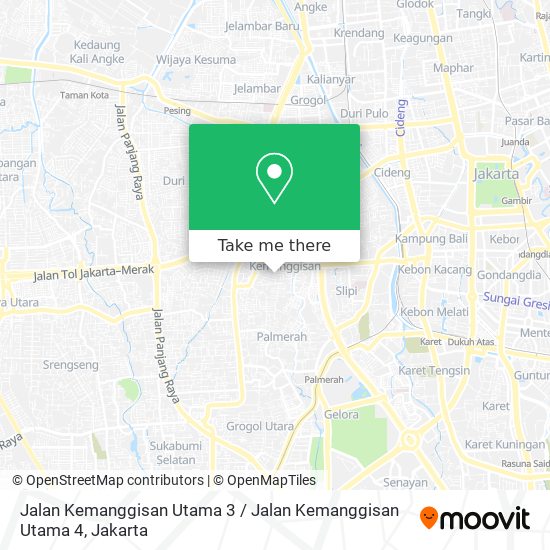 Jalan Kemanggisan Utama 3 / Jalan Kemanggisan Utama 4 map