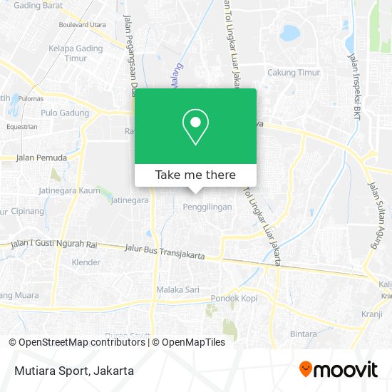 Mutiara Sport map