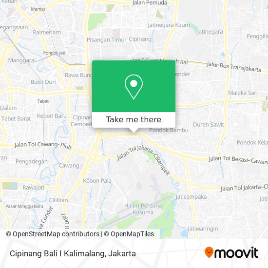 Cipinang Bali I Kalimalang map