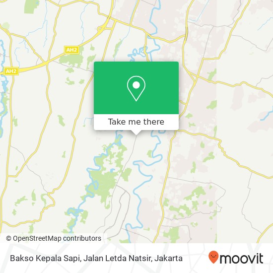 Bakso Kepala Sapi, Jalan Letda Natsir map