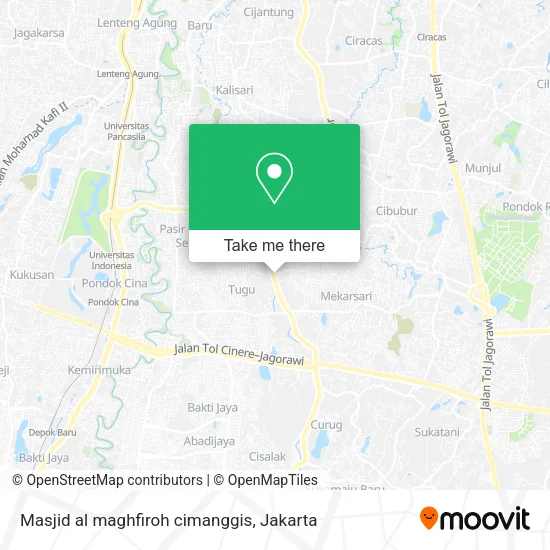 Masjid al maghfiroh cimanggis map