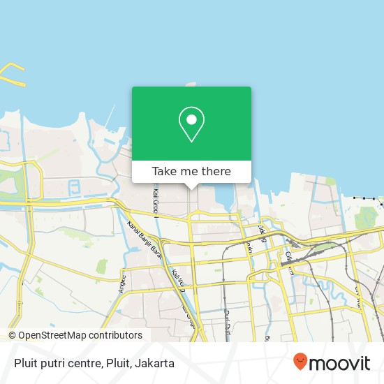 Pluit putri centre, Pluit map