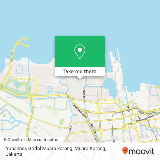 Yohannes Bridal Muara karang, Muara Karang map