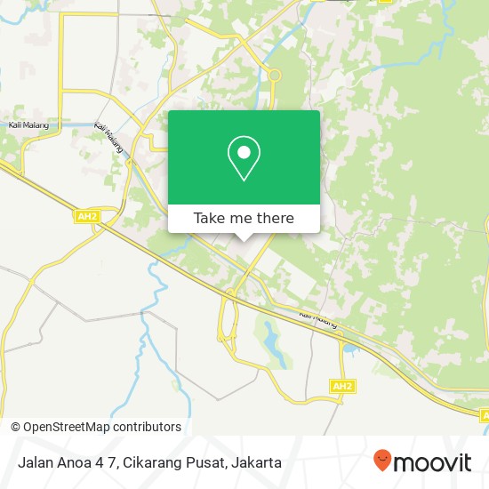 Jalan Anoa 4 7, Cikarang Pusat map