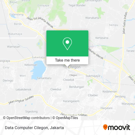 Data Computer Cilegon map