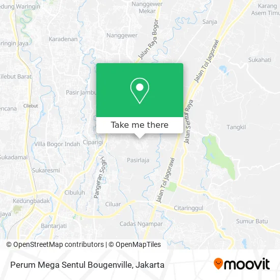 Perum Mega Sentul Bougenville map