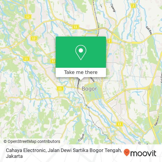 Cahaya Electronic, Jalan Dewi Sartika Bogor Tengah map