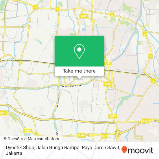 Dynetik Shop, Jalan Bunga Rampai Raya Duren Sawit map