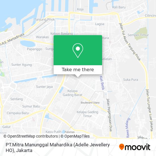 PT.Mitra Manunggal Mahardika (Adelle Jewellery HO) map