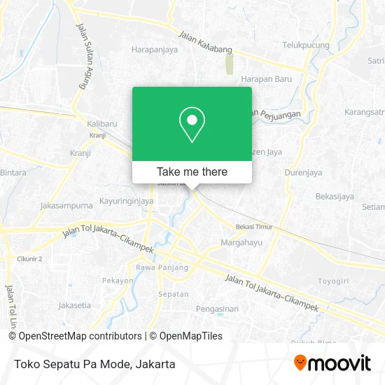 Toko Sepatu Pa Mode map