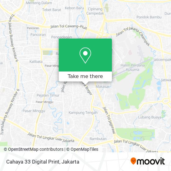 Cahaya 33 Digital Print map