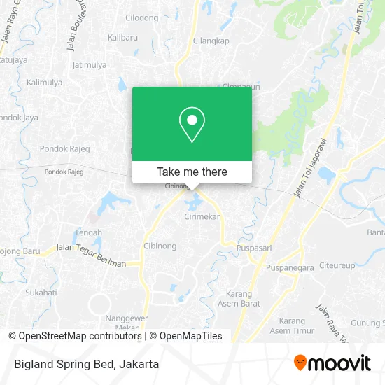 Bigland Spring Bed map