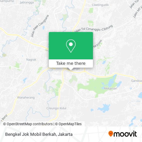 Bengkel Jok Mobil Berkah map