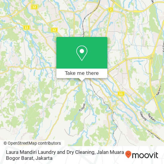 Laura Mandiri Laundry and Dry Cleaning, Jalan Muara Bogor Barat map