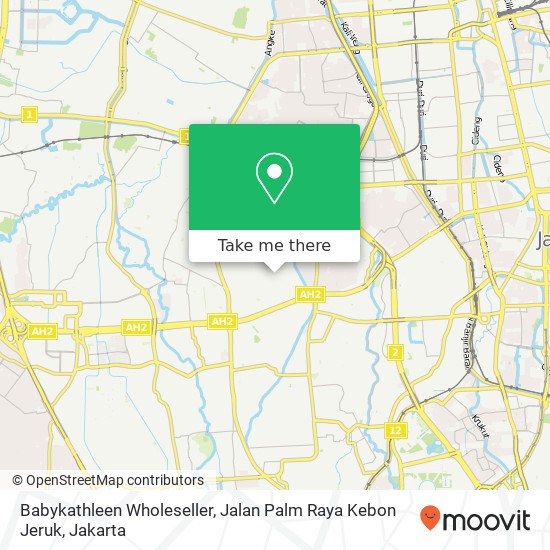 Babykathleen Wholeseller, Jalan Palm Raya Kebon Jeruk map