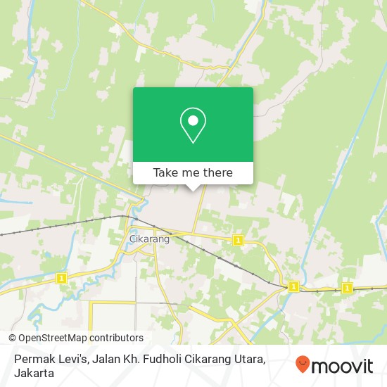 Permak Levi's, Jalan Kh. Fudholi Cikarang Utara map