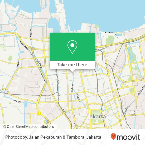 Photocopy, Jalan Pekapuran 8 Tambora map