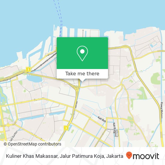 Kuliner Khas Makassar, Jalur Patimura Koja map