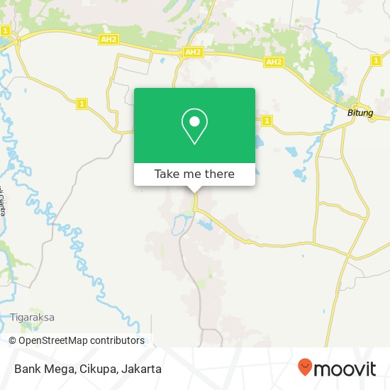 Bank Mega, Cikupa map