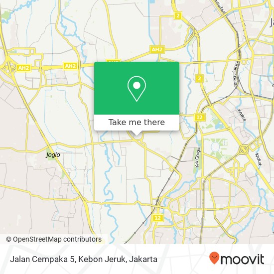 Jalan Cempaka 5, Kebon Jeruk map