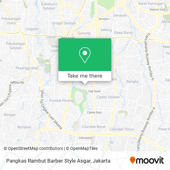 Pangkas Rambut Barber Style Asgar map