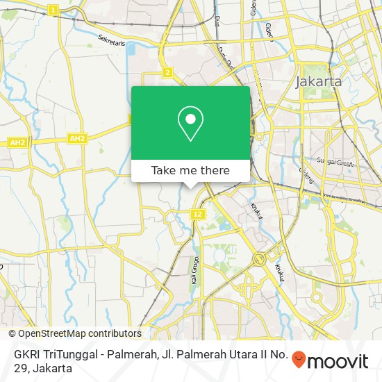 GKRI TriTunggal - Palmerah, Jl. Palmerah Utara II No. 29 map