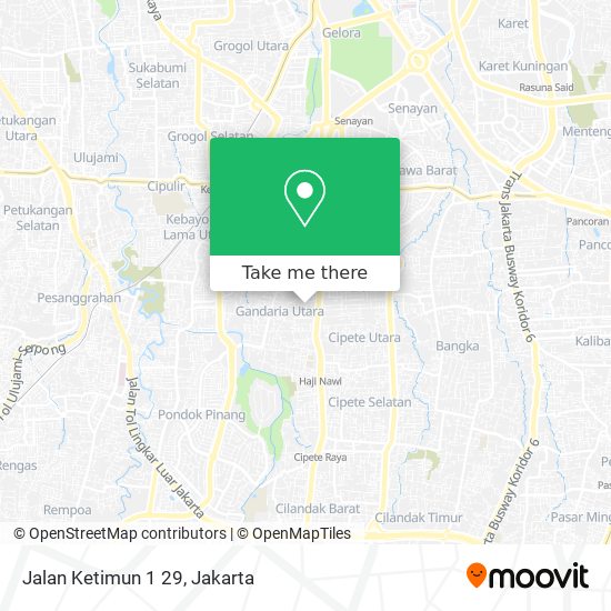 Jalan Ketimun 1 29 map