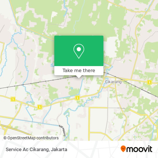 Service Ac Cikarang map