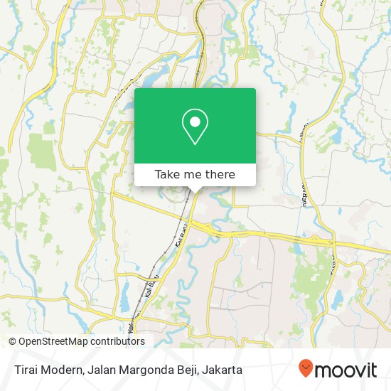 Tirai Modern, Jalan Margonda Beji map