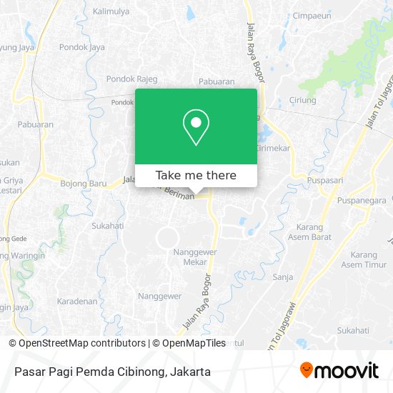 Pasar Pagi Pemda Cibinong map