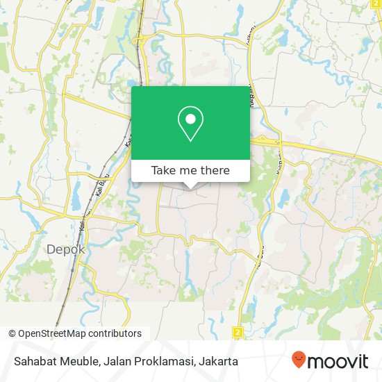 Sahabat Meuble, Jalan Proklamasi map