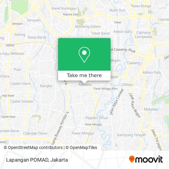 Lapangan POMAD map