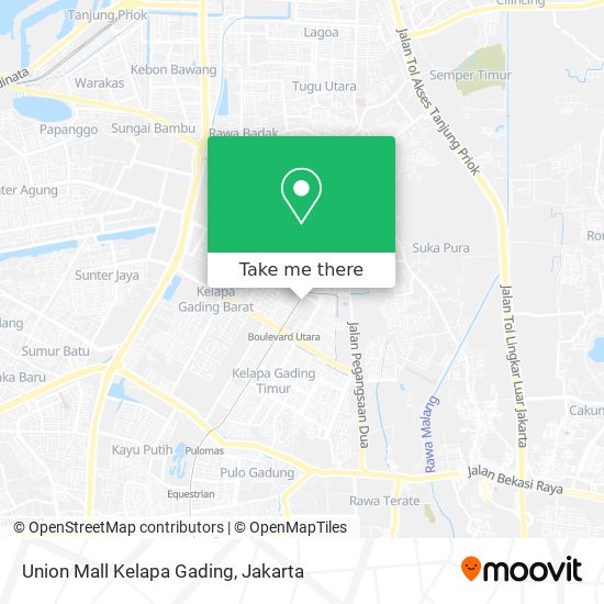Union Mall Kelapa Gading map