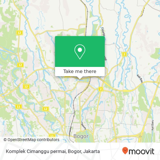 Komplek Cimanggu permai, Bogor map