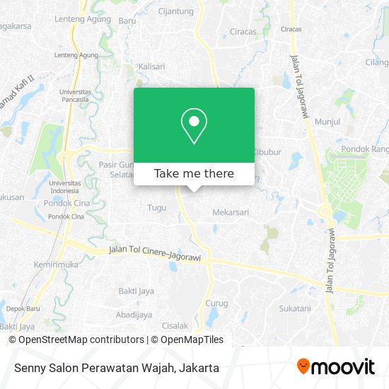 Senny Salon Perawatan Wajah map