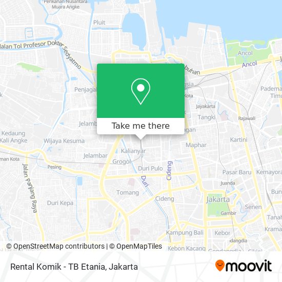 Rental Komik - TB Etania map