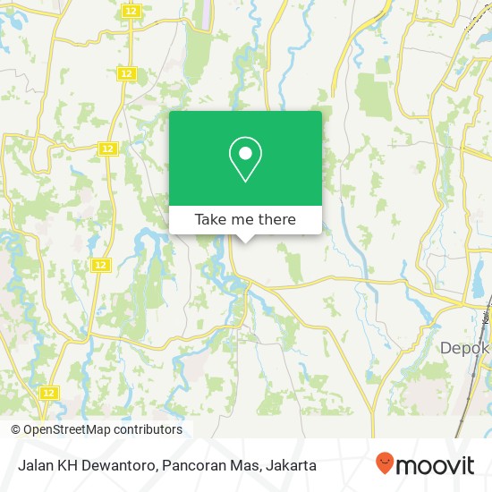 Jalan KH Dewantoro, Pancoran Mas map