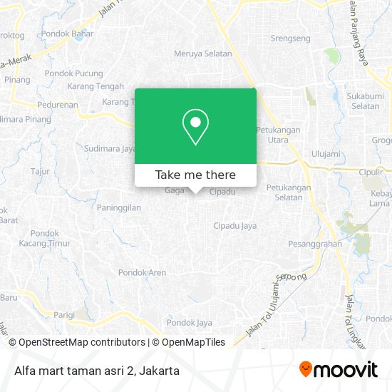 Alfa mart taman asri 2 map