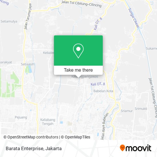 Barata Enterprise, Wahana Pondok Ungu Babelan map