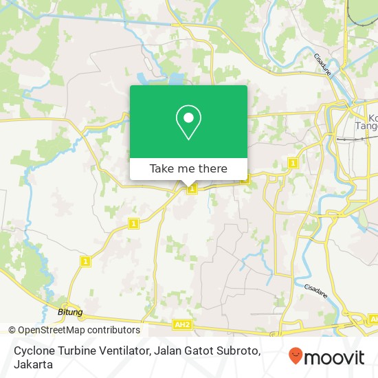 Cyclone Turbine Ventilator, Jalan Gatot Subroto map