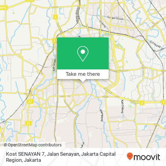 Kost SENAYAN 7, Jalan Senayan, Jakarta Capital Region map