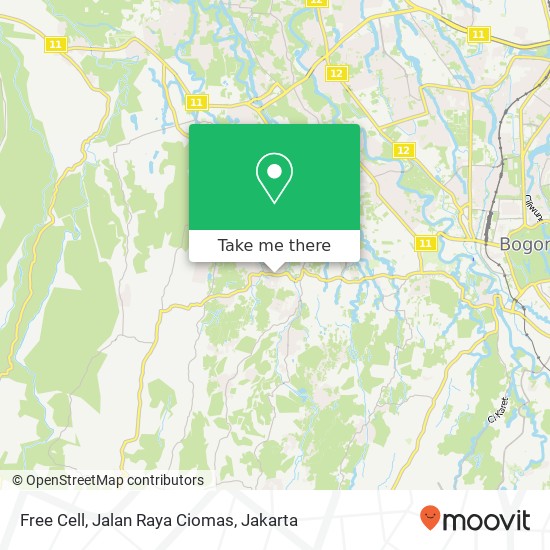 Free Cell, Jalan Raya Ciomas map